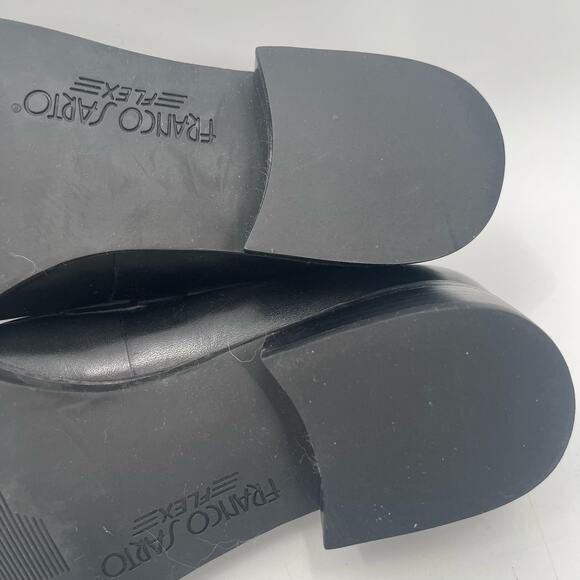 FRANCO SARTO Shoes Size 6 Bocca Loafers Leather Black Slip On Classic Office - Picture 15 of 16